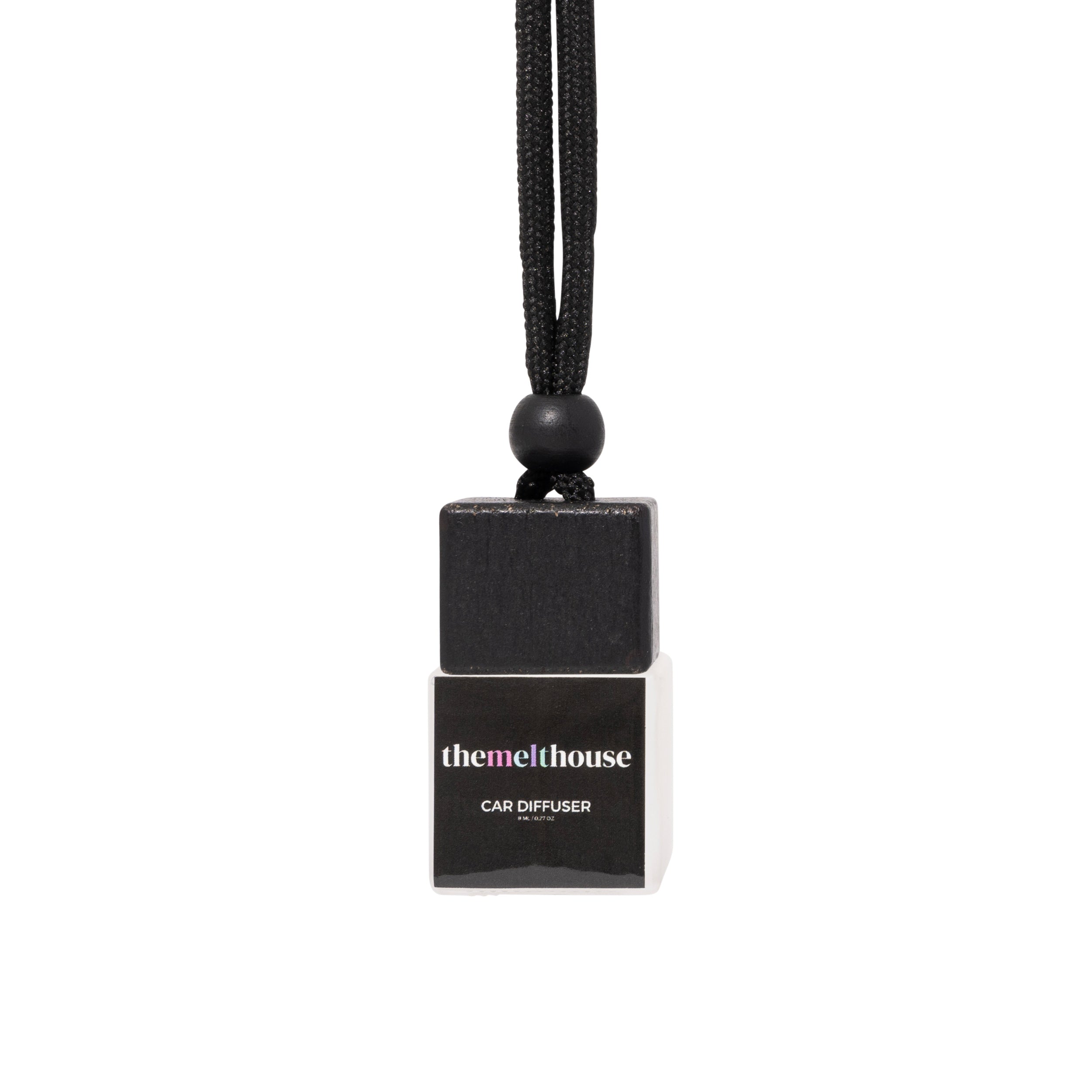 the melthouse black car diffuser on a white background